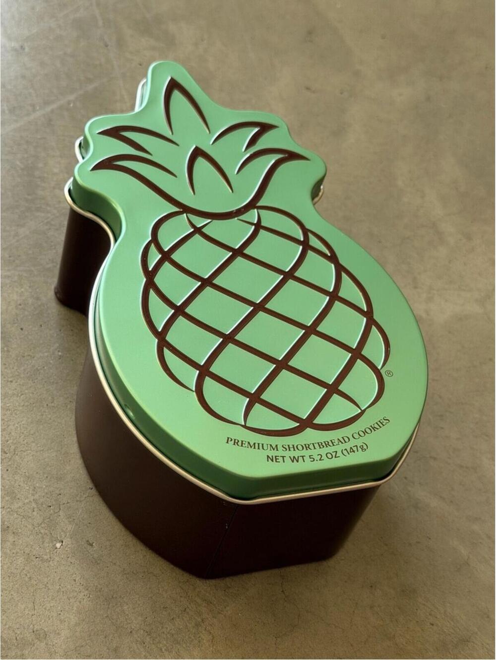 Honolulu Cookie Company / Pineapple Tin / Storage Container